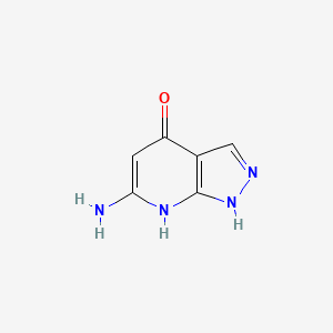 molecular formula C6H6N4O B1496529 6-amino-1H-pyrazolo[3,4-b]pyridin-4-ol 