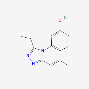 molecular formula C13H13N3O B1496530 1-Ethyl-5-methyl[1,2,4]triazolo[4,3-a]quinoline-8-ol 