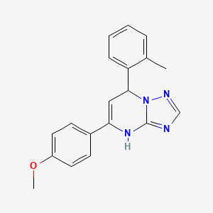 5-(4-Methoxyphenyl)-7-(2-methylphenyl)-4,7-dihydro[1,2,4]triazolo[1,5-a]pyrimidine