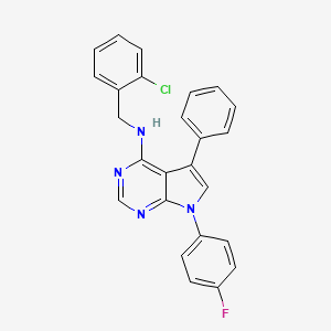 molecular formula C25H18ClFN4 B14965376 N-(2-chlorobenzyl)-7-(4-fluorophenyl)-5-phenyl-7H-pyrrolo[2,3-d]pyrimidin-4-amine 