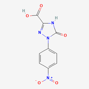 molecular formula C9H6N4O5 B1496538 2,5-Dihydro-1-(4-nitrophenyl)-5-oxo-1H-1,2,4-triazole-3-carboxylic acid CAS No. 854738-30-0