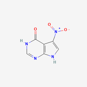 molecular formula C6H4N4O3 B1496539 5-nitro-7H-pyrrolo[2,3-d]pyrimidin-4-ol CAS No. 22277-00-5