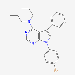 7-(4-bromophenyl)-5-phenyl-N,N-dipropyl-7H-pyrrolo[2,3-d]pyrimidin-4-amine