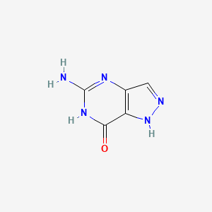 molecular formula C5H5N5O B1496540 5-Amino-7-oxo-1,6-dihydro-pyrazolo[4,3-d]pyrimidine CAS No. 41535-76-6