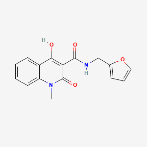 molecular formula C16H14N2O4 B14965420 N-(furan-2-ylmethyl)-4-hydroxy-1-methyl-2-oxo-1,2-dihydroquinoline-3-carboxamide 