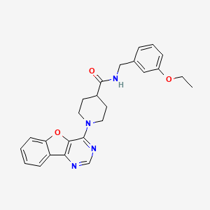 molecular formula C25H26N4O3 B14965437 1-([1]benzofuro[3,2-d]pyrimidin-4-yl)-N-(3-ethoxybenzyl)piperidine-4-carboxamide 