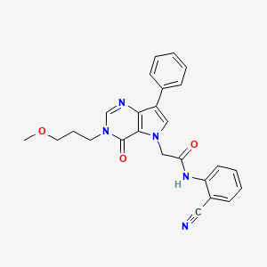 N-(2-cyanophenyl)-2-[3-(3-methoxypropyl)-4-oxo-7-phenyl-3,4-dihydro-5H-pyrrolo[3,2-d]pyrimidin-5-yl]acetamide