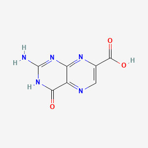 molecular formula C7H5N5O3 B1496546 2-Amino-1,4-dihydro-4-oxopteridine-7-carboxylic acid CAS No. 31010-60-3