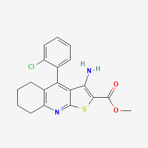 Methyl 3-amino-4-(2-chlorophenyl)-5,6,7,8-tetrahydrothieno[2,3-b]quinoline-2-carboxylate