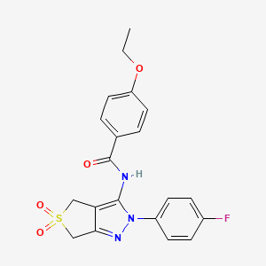 4-ethoxy-N-(2-(4-fluorophenyl)-5,5-dioxido-4,6-dihydro-2H-thieno[3,4-c]pyrazol-3-yl)benzamide