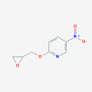 molecular formula C8H8N2O4 B149655 5-Nitro-2-[(oxiran-2-yl)methoxy]pyridine CAS No. 139005-01-9