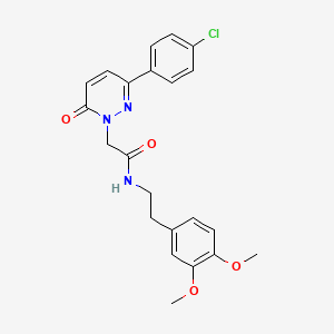 2-[3-(4-chlorophenyl)-6-oxopyridazin-1(6H)-yl]-N-[2-(3,4-dimethoxyphenyl)ethyl]acetamide