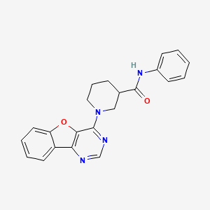 molecular formula C22H20N4O2 B14965517 1-([1]benzofuro[3,2-d]pyrimidin-4-yl)-N-phenylpiperidine-3-carboxamide 