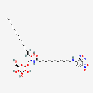 molecular formula C42H71N5O11 B1496553 N-[(E,2S,3R)-3-Hydroxy-1-[(2R,3R,4S,5R,6R)-3,4,5-trihydroxy-6-(hydroxymethyl)oxan-2-yl]oxyoctadec-4-en-2-yl]-12-[(4-nitro-2,1,3-benzoxadiazol-7-yl)amino]dodecanamide CAS No. 474942-98-8