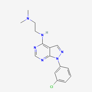 N'-[1-(3-chlorophenyl)-1H-pyrazolo[3,4-d]pyrimidin-4-yl]-N,N-dimethylethane-1,2-diamine