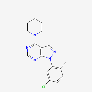 molecular formula C18H20ClN5 B14965618 1-(5-chloro-2-methylphenyl)-4-(4-methylpiperidin-1-yl)-1H-pyrazolo[3,4-d]pyrimidine 