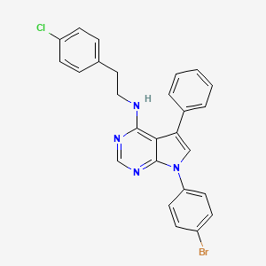 7-(4-bromophenyl)-N-[2-(4-chlorophenyl)ethyl]-5-phenyl-7H-pyrrolo[2,3-d]pyrimidin-4-amine