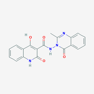 2,4-dihydroxy-N-(2-methyl-4-oxoquinazolin-3(4H)-yl)quinoline-3-carboxamide