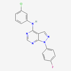 N-(3-chlorophenyl)-1-(4-fluorophenyl)pyrazolo[3,4-d]pyrimidin-4-amine