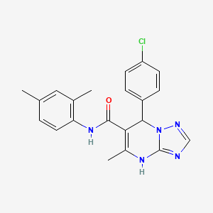 molecular formula C21H20ClN5O B14965748 7-(4-chlorophenyl)-N-(2,4-dimethylphenyl)-5-methyl-4,7-dihydro[1,2,4]triazolo[1,5-a]pyrimidine-6-carboxamide 