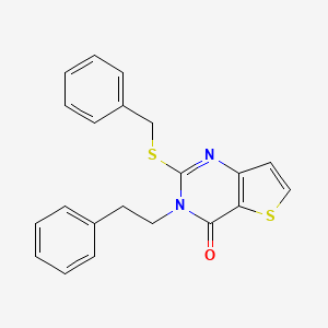 2-(benzylsulfanyl)-3-(2-phenylethyl)thieno[3,2-d]pyrimidin-4(3H)-one