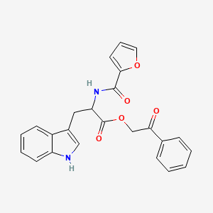 molecular formula C24H20N2O5 B14965803 2-oxo-2-phenylethyl N-(furan-2-ylcarbonyl)tryptophanate 