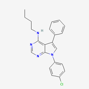 N-butyl-7-(4-chlorophenyl)-5-phenyl-7H-pyrrolo[2,3-d]pyrimidin-4-amine