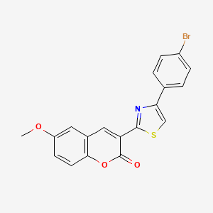 3-[4-(4-bromophenyl)-1,3-thiazol-2-yl]-6-methoxy-2H-chromen-2-one