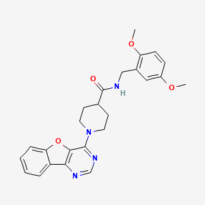 1-([1]benzofuro[3,2-d]pyrimidin-4-yl)-N-(2,5-dimethoxybenzyl)piperidine-4-carboxamide