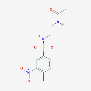 N-(2-{[(4-methyl-3-nitrophenyl)sulfonyl]amino}ethyl)acetamide