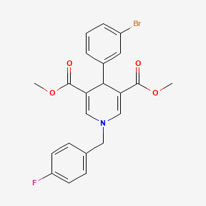 Dimethyl 4-(3-bromophenyl)-1-(4-fluorobenzyl)-1,4-dihydropyridine-3,5-dicarboxylate