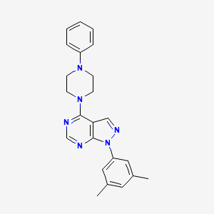 molecular formula C23H24N6 B14965966 1-(3,5-dimethylphenyl)-4-(4-phenylpiperazin-1-yl)-1H-pyrazolo[3,4-d]pyrimidine 