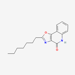 2-Heptyl-5H-oxazolo[4,5-c]quinolin-4-one