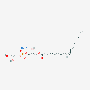 sodium;2,3-dihydroxypropyl [(2R)-2-hydroxy-3-[(Z)-octadec-9-enoyl]oxypropyl] phosphate