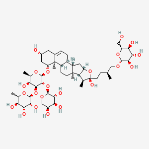 molecular formula C50H82O22 B1496609 (2S,3R,4R,5R,6S)-2-[(2R,3R,4S,5S,6R)-2-[[(1S,2S,4S,6R,7S,8R,9S,12S,13R,14R,16R)-6,16-dihydroxy-7,9,13-trimethyl-6-[(3S)-3-methyl-4-[(2R,3R,4S,5S,6R)-3,4,5-trihydroxy-6-(hydroxymethyl)oxan-2-yl]oxybutyl]-5-oxapentacyclo[10.8.0.02,9.04,8.013,18]icos-18-en-14-yl]oxy]-5-hydroxy-6-methyl-3-[(2S,3R,4S,5S)-3,4,5-trihydroxyoxan-2-yl]oxyoxan-4-yl]oxy-6-methyloxane-3,4,5-triol 