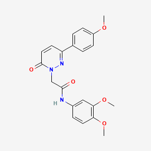 N-(3,4-dimethoxyphenyl)-2-(3-(4-methoxyphenyl)-6-oxopyridazin-1(6H)-yl)acetamide