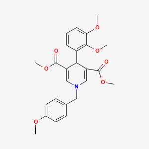 Dimethyl 4-(2,3-dimethoxyphenyl)-1-(4-methoxybenzyl)-1,4-dihydropyridine-3,5-dicarboxylate