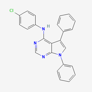 N-(4-chlorophenyl)-5,7-diphenyl-7H-pyrrolo[2,3-d]pyrimidin-4-amine