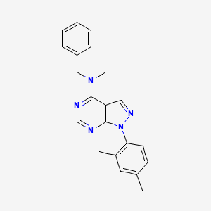 molecular formula C21H21N5 B14966139 N-benzyl-1-(2,4-dimethylphenyl)-N-methyl-1H-pyrazolo[3,4-d]pyrimidin-4-amine 