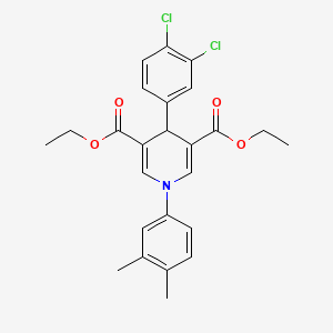 molecular formula C25H25Cl2NO4 B14966162 Diethyl 4-(3,4-dichlorophenyl)-1-(3,4-dimethylphenyl)-1,4-dihydropyridine-3,5-dicarboxylate 