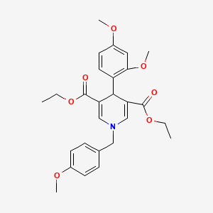 Diethyl 4-(2,4-dimethoxyphenyl)-1-(4-methoxybenzyl)-1,4-dihydropyridine-3,5-dicarboxylate