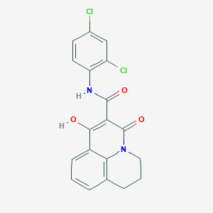 N-(2,4-dichlorophenyl)-7-hydroxy-5-oxo-2,3-dihydro-1H,5H-pyrido[3,2,1-ij]quinoline-6-carboxamide