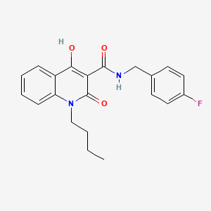 1-butyl-N-(4-fluorobenzyl)-4-hydroxy-2-oxo-1,2-dihydroquinoline-3-carboxamide