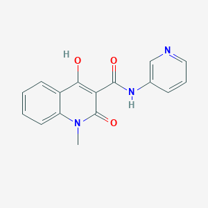 4-hydroxy-1-methyl-2-oxo-N-(3-pyridinyl)-1,2-dihydro-3-quinolinecarboxamide