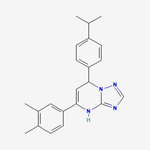 5-(3,4-Dimethylphenyl)-7-[4-(propan-2-yl)phenyl]-4,7-dihydro[1,2,4]triazolo[1,5-a]pyrimidine