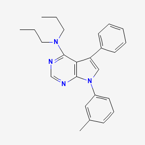 7-(3-methylphenyl)-5-phenyl-N,N-dipropylpyrrolo[2,3-d]pyrimidin-4-amine