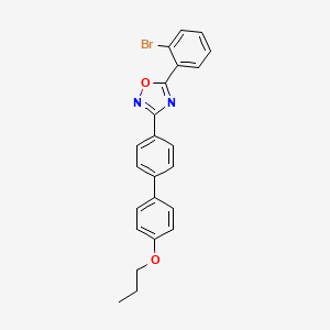 molecular formula C23H19BrN2O2 B14966385 5-(2-Bromophenyl)-3-(4'-propoxybiphenyl-4-yl)-1,2,4-oxadiazole 