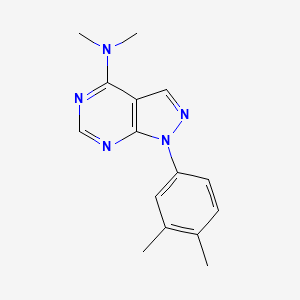 1-(3,4-dimethylphenyl)-N,N-dimethyl-1H-pyrazolo[3,4-d]pyrimidin-4-amine