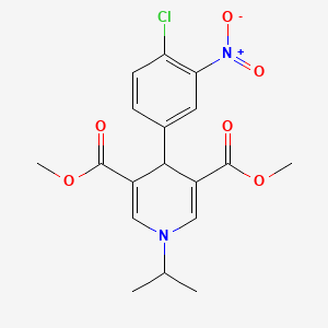 Dimethyl 4-(4-chloro-3-nitrophenyl)-1-(propan-2-yl)-1,4-dihydropyridine-3,5-dicarboxylate