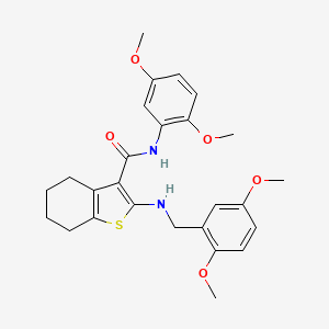 2-[(2,5-dimethoxybenzyl)amino]-N-(2,5-dimethoxyphenyl)-4,5,6,7-tetrahydro-1-benzothiophene-3-carboxamide